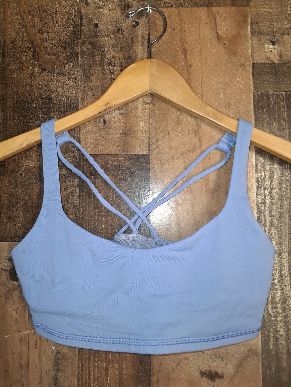 lululemon athletica Light Blue Strappy Sports Bra